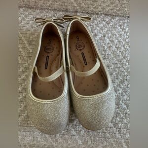 Toddler Girls Gold Dress Shoes Size 9